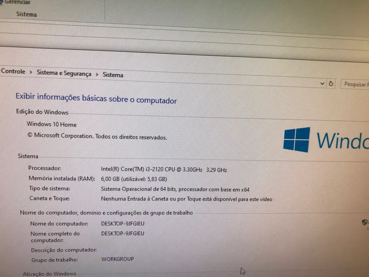 Pc com Windows 10 corel i3 hd 500 gb - Foto 3