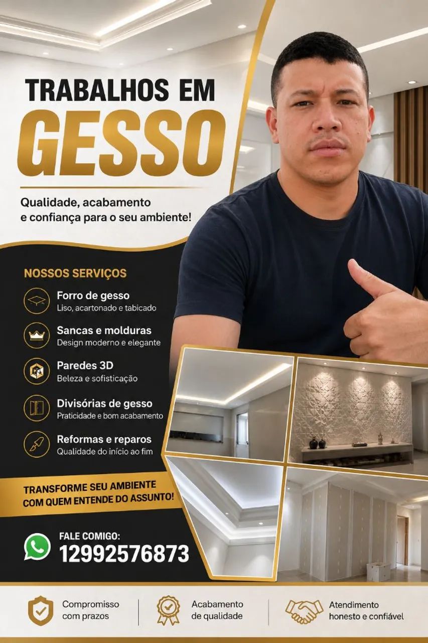 Gesso e decorações 