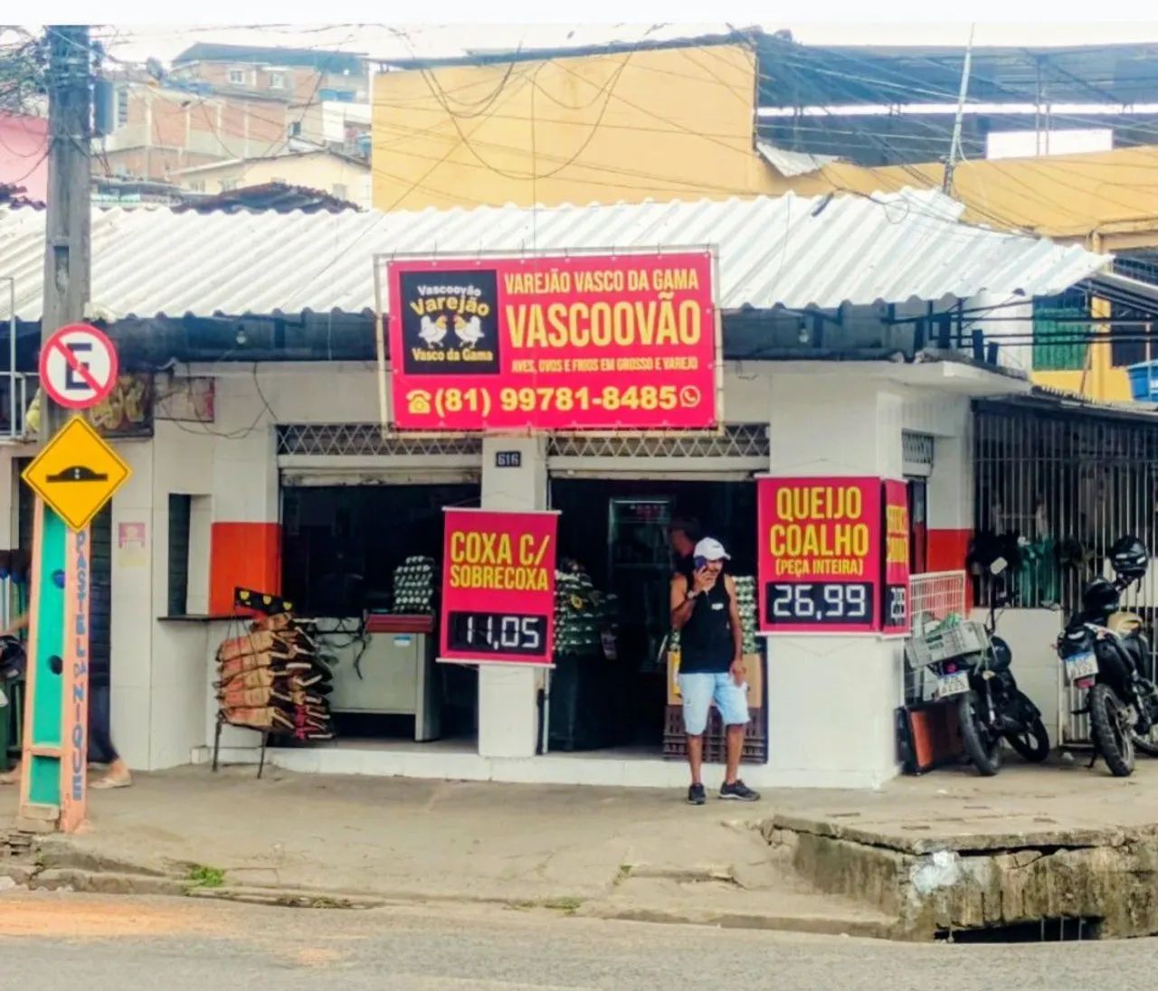 Repasse de frigorífico+mercadinho no Vasco da Gama. 