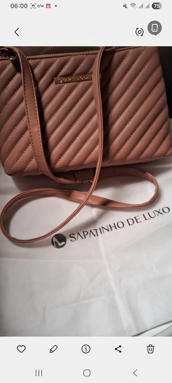 bolsa da sapatinho de luxo nova
