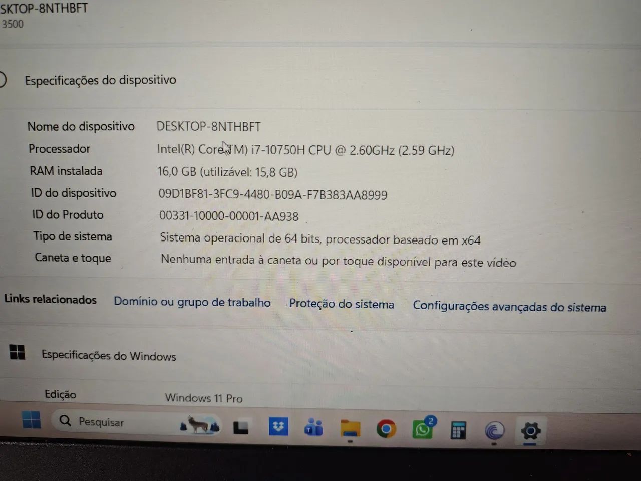 Notebook Dell i7 décima geração  - Foto 3
