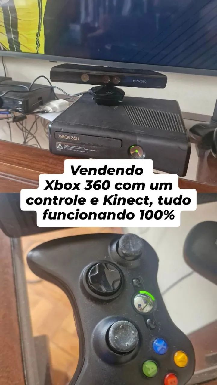 Xbox 360 4GB com Kinect e um Controle  - Foto 2