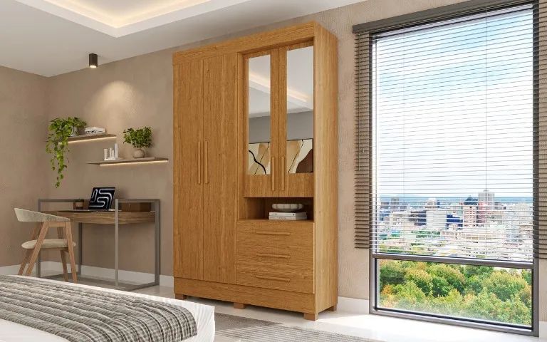 Guarda Roupa Debora 100% MDF 4 Portas - ACP Moveis 