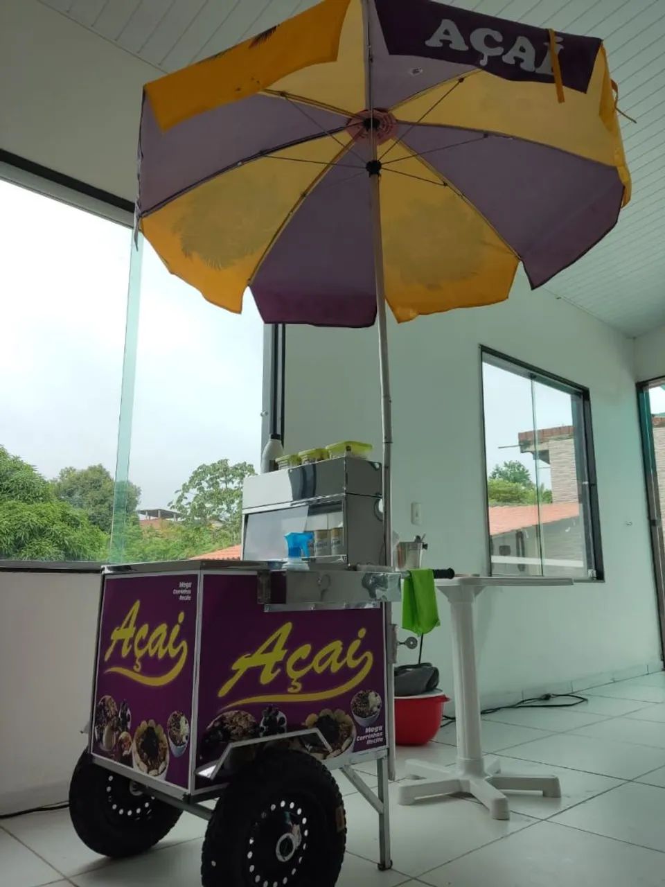 Carrinho de Açaí + Guarda-Sol + Placas de Refrigeração  - Foto 2