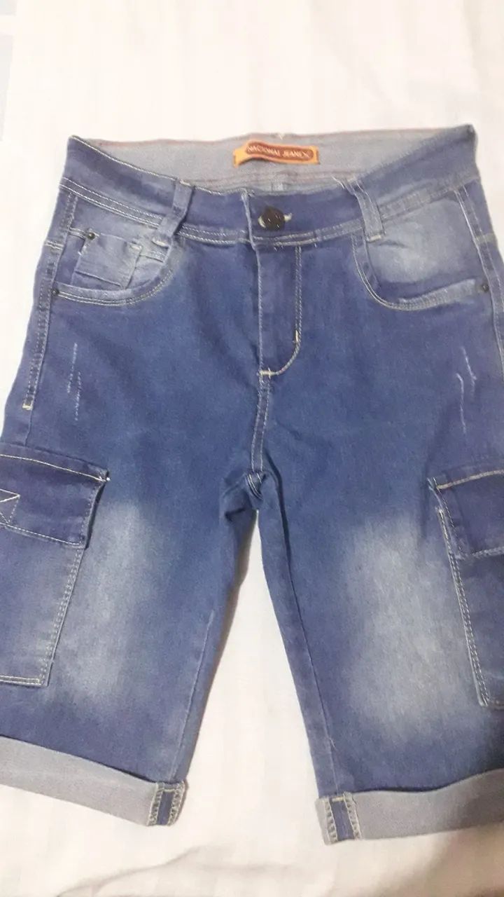 VENDO BERMUDA JEANS INFANTIL MASCULINA 