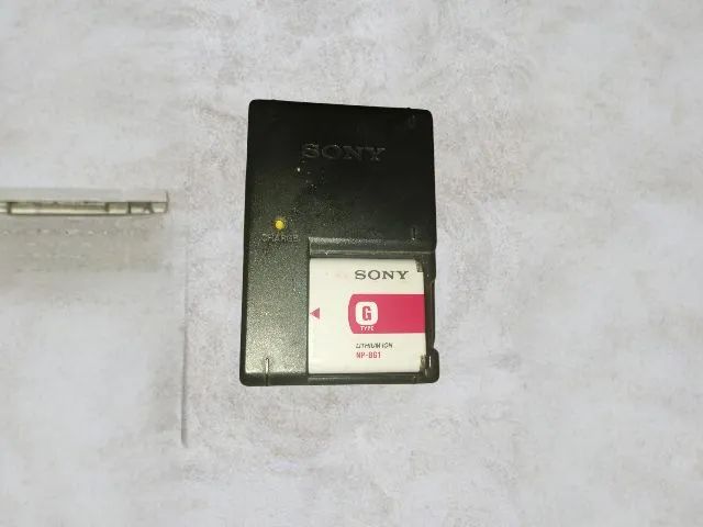 Bateria Original Sony NP-BG1 NP-FG1 com Carregador para Câmeras Cyber-shot H T W N Series