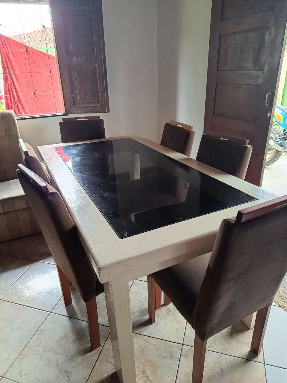 CONJUNTO COMPLETO ? MESA + 6 CADEIRAS |  - Foto 2