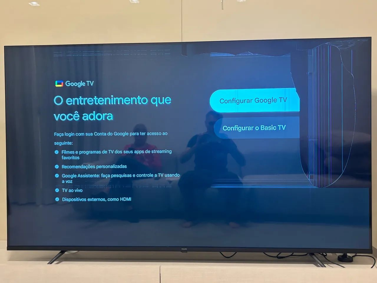 TV 75 polegadas tela quebrada - Foto 2