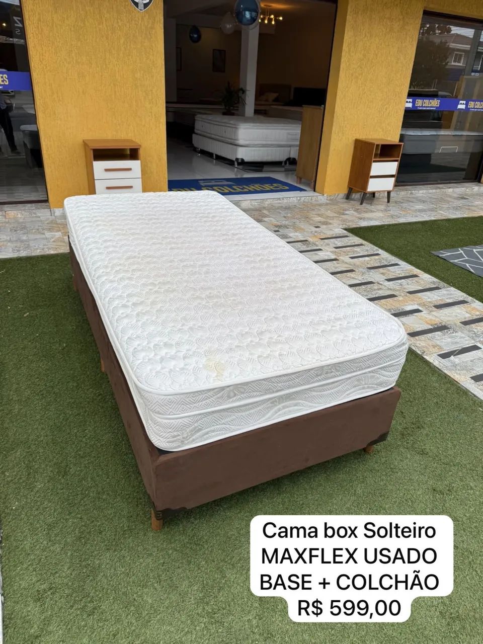Cama Box de solteiro MAXFLEX USADO - ENTREGAMOS 