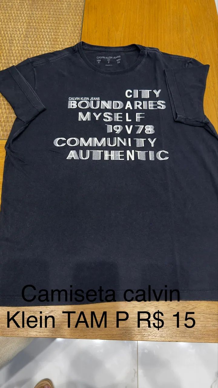 Camiseta TAM P calvin Klein