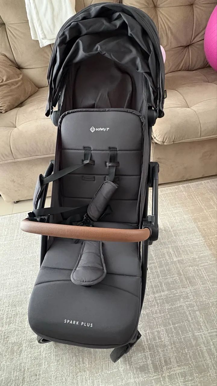 Carrinho de Bebê Safety 1st, Spark Splus, 0 meses a 22 kg, Black Graphite - Foto 4