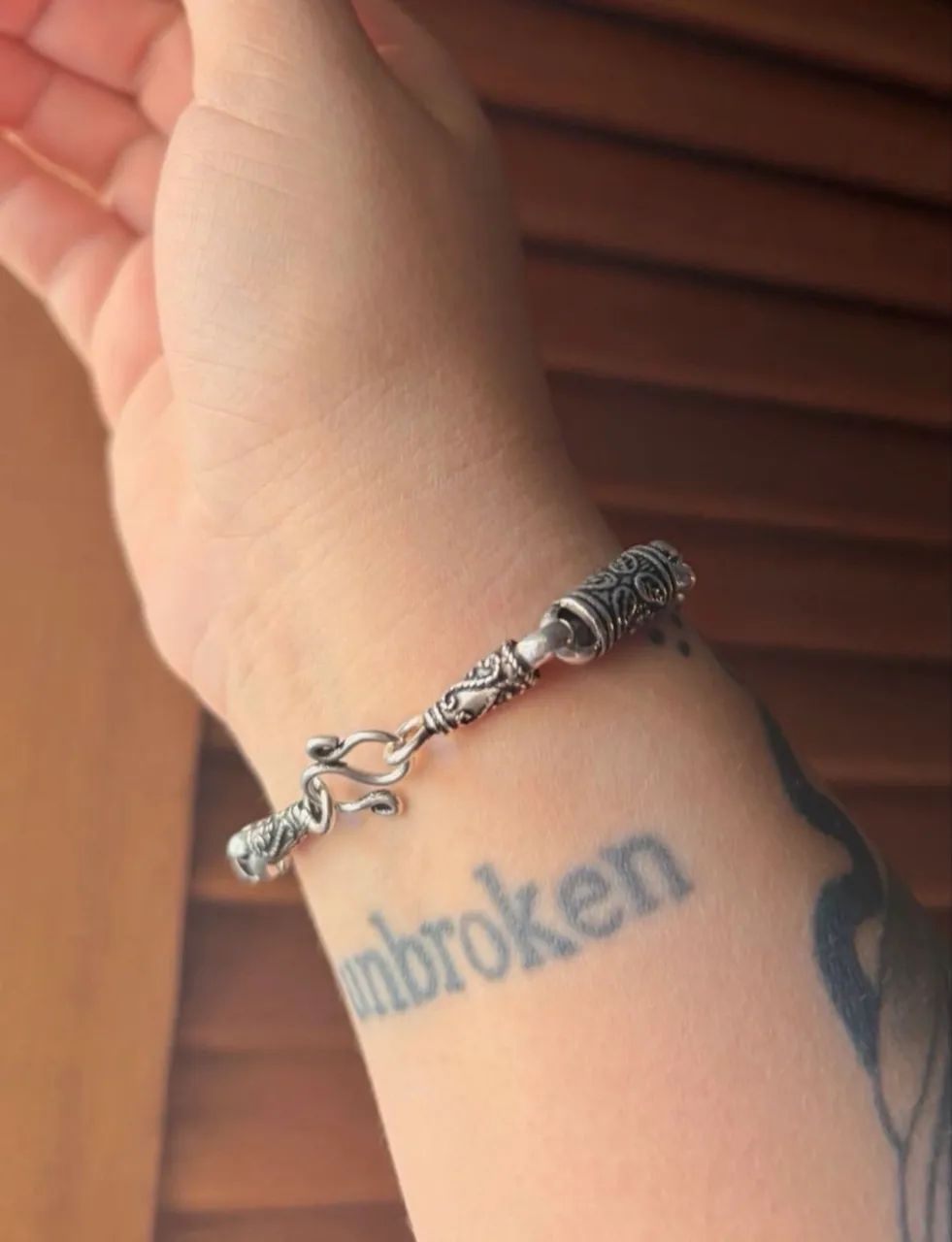 pulseira tailandesa tambor prata 925 (nova) - Foto 4
