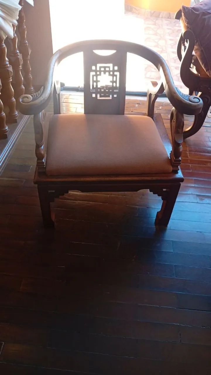 Par de cadeiras colonial clássica  - Foto 2
