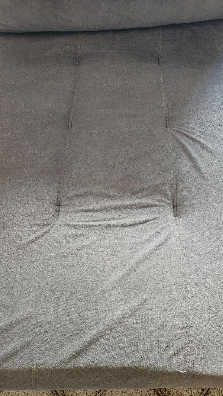 Sofá Retrátil 3 Lugares Cinza Suede TOKSTOK - Foto 5