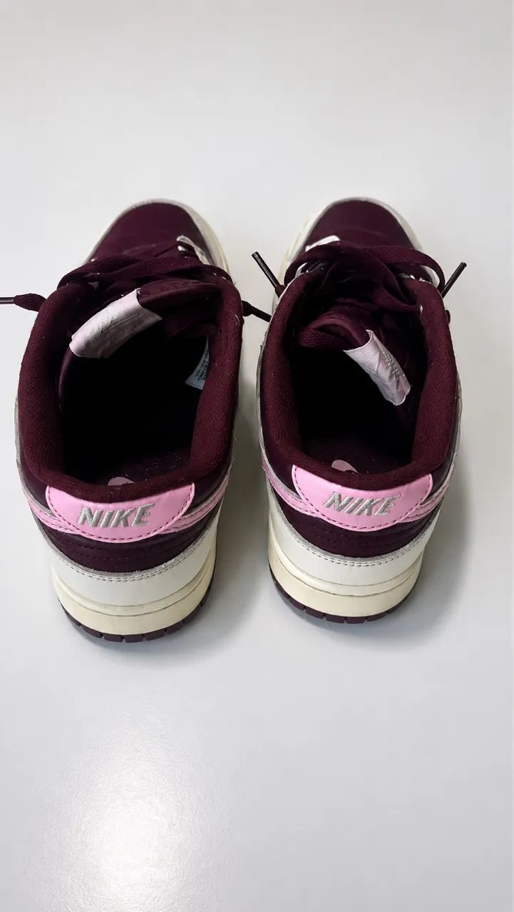 Nike Dunk Low Premium Valentine's Day Vermelho Vinho  - Foto 5
