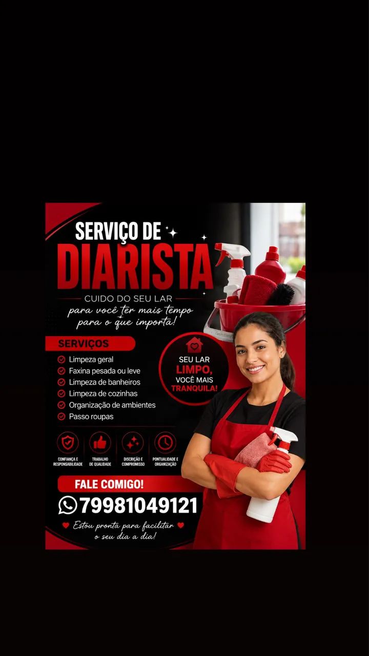 Está procurando uma domestica fale comigo no watts 