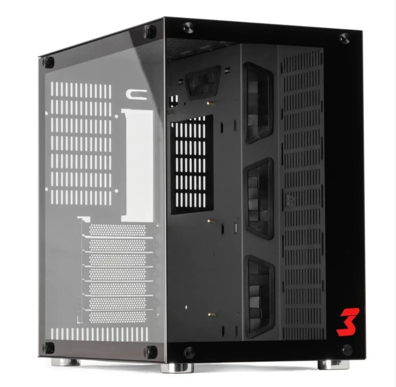 Gabinete Gamer DT3sports Hyperspace, Mid Tower, Vidro Temperado, Black
