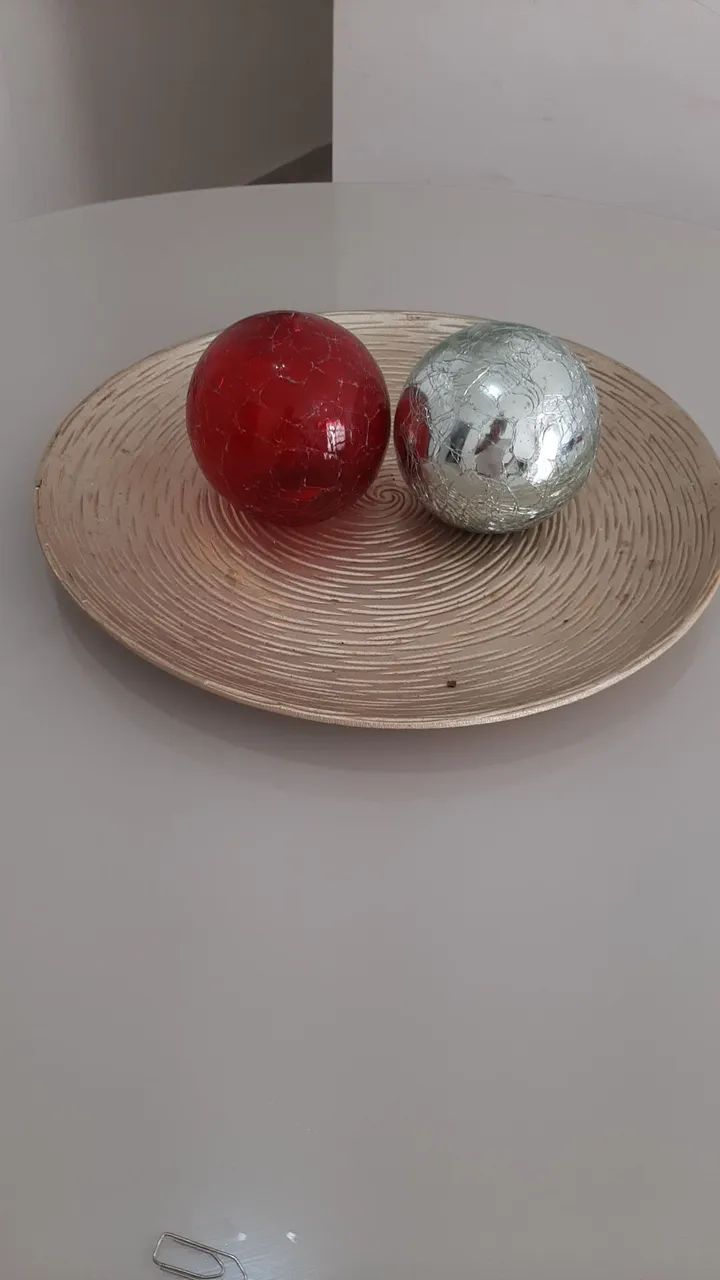 Bolas de vidro decorativas R$ 100,00 - Foto 3