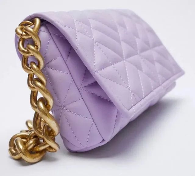 bolsa lavanda matelassê  - Foto 2
