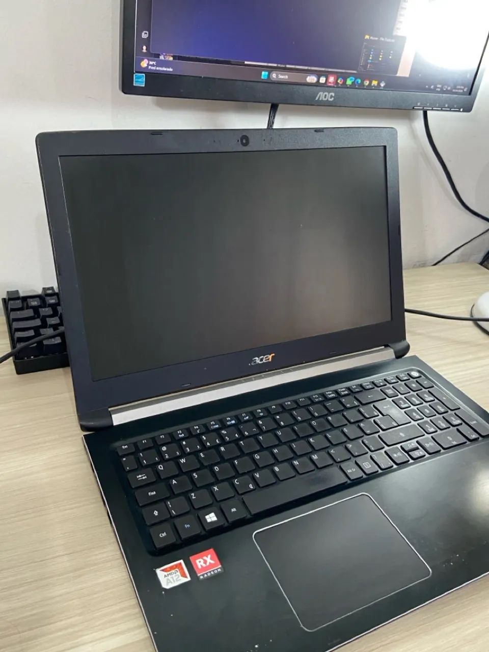 Notebook Acer Aspire Vermelho em ótimo estado  - Foto 2