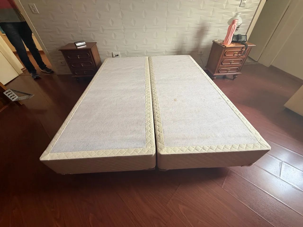 Cama box queen size bipartida - Foto 4