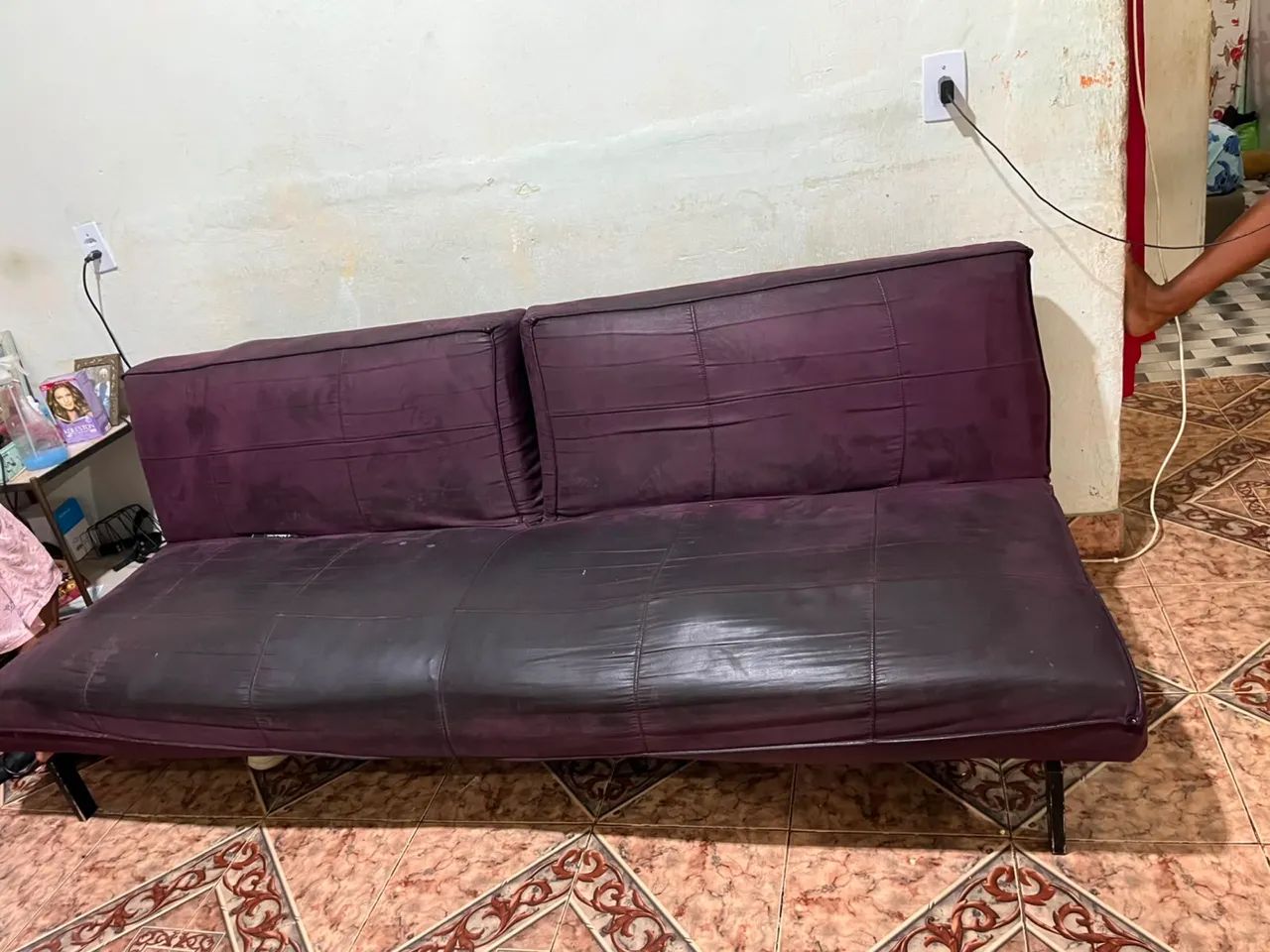 Sofá cama com pé de ferro  - Foto 2