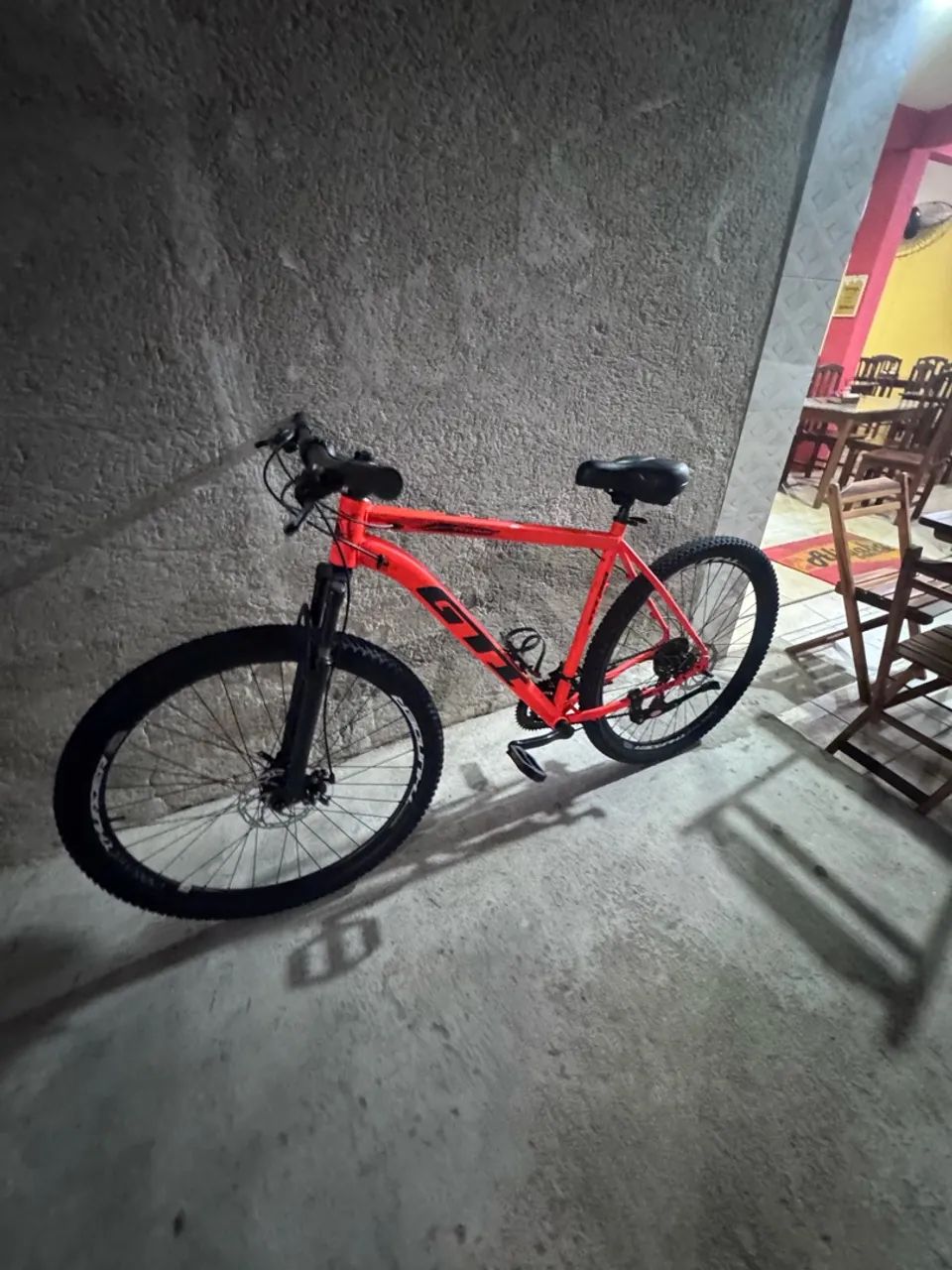 Bike GTI aro 19 laranja semi nova  - Foto 3