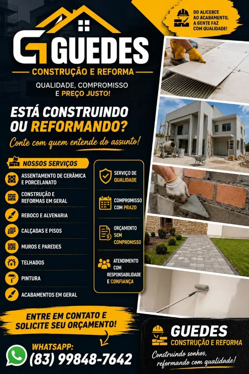 Pedreiro profissional Guedes 