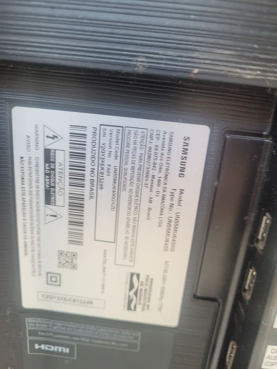 Tv Samsung retirada de peças  - Foto 2