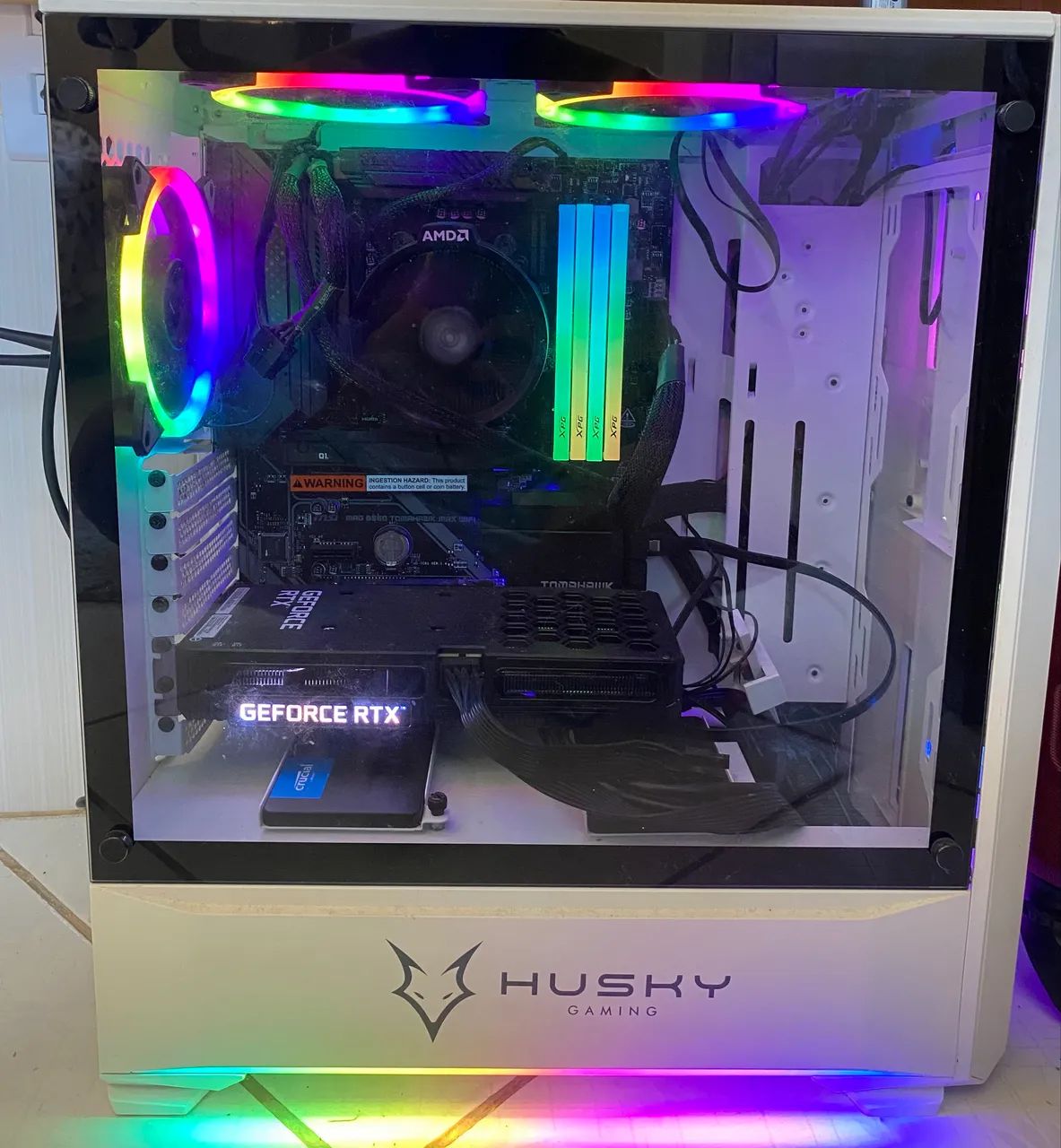 PC Gamer RGB - AMD Ryzen 5 + RTX 3060 + 32GB Ram - Foto 2