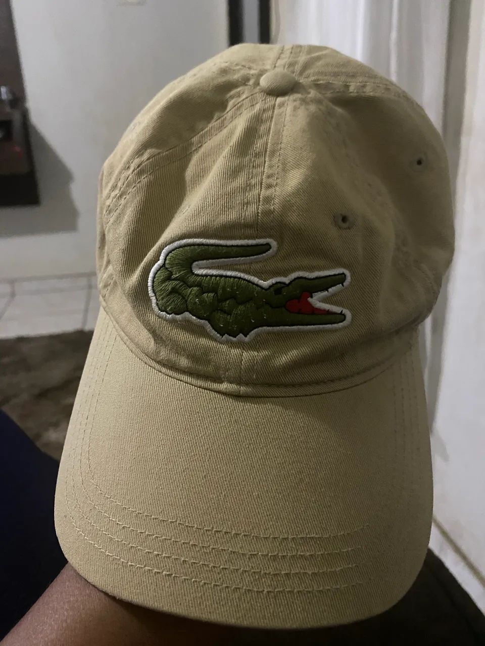 Boné original Lacoste sarja bege - Foto 3
