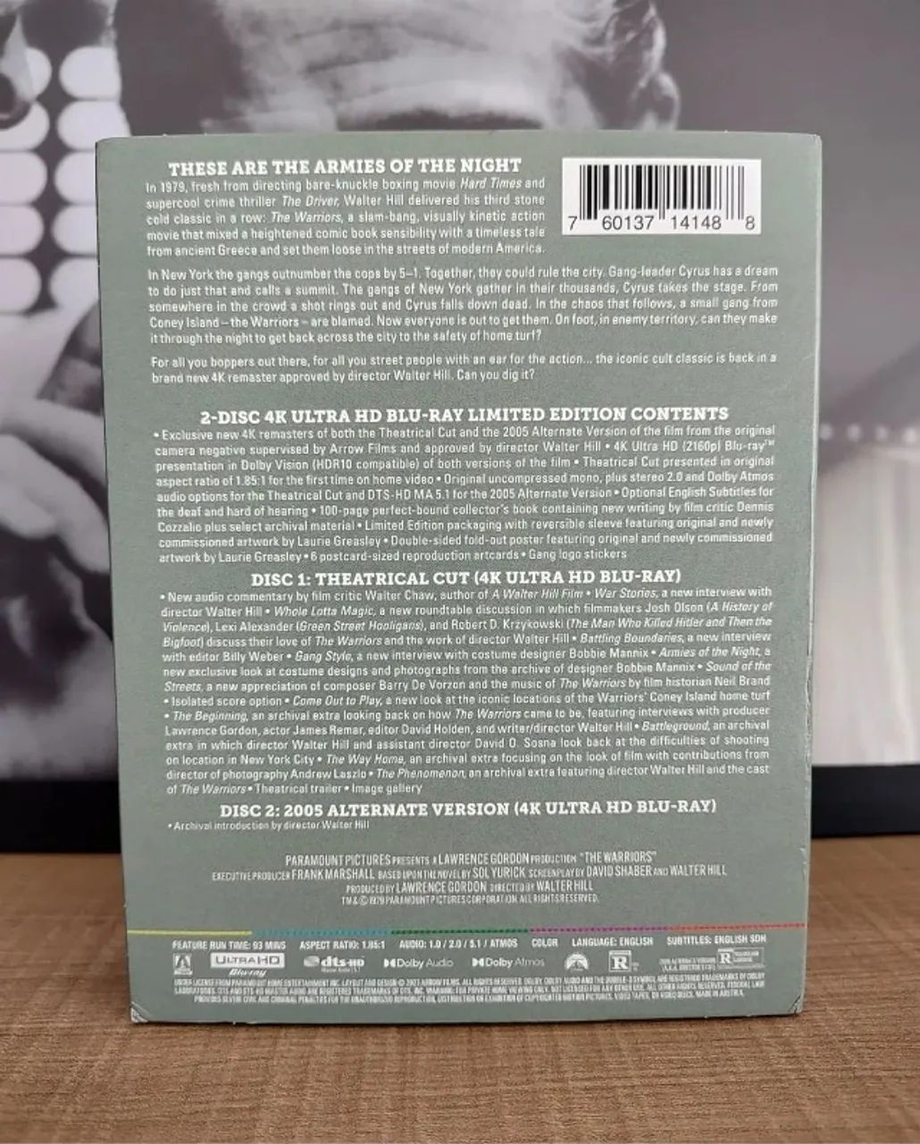 Blu Ray 4k Arrow - The Warriors - Foto 2