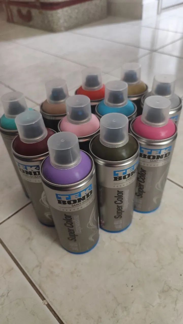 Kit Tintas Spray TekBond