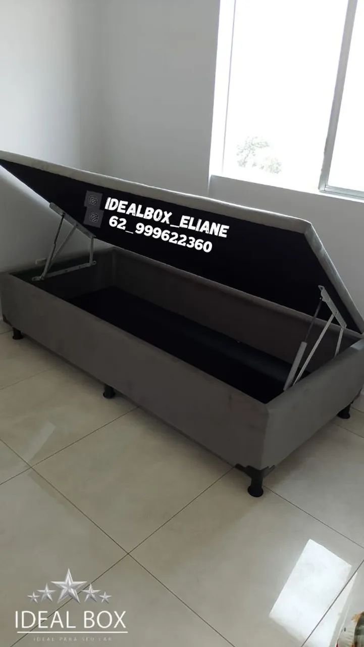 Box baú solteiro 88×188 tamanho padrão  - Foto 2
