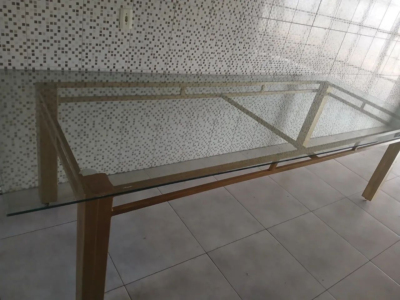 Mesa de vidro grande - Foto 4