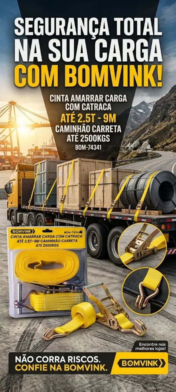 Fita catraca para cargas pesadas 