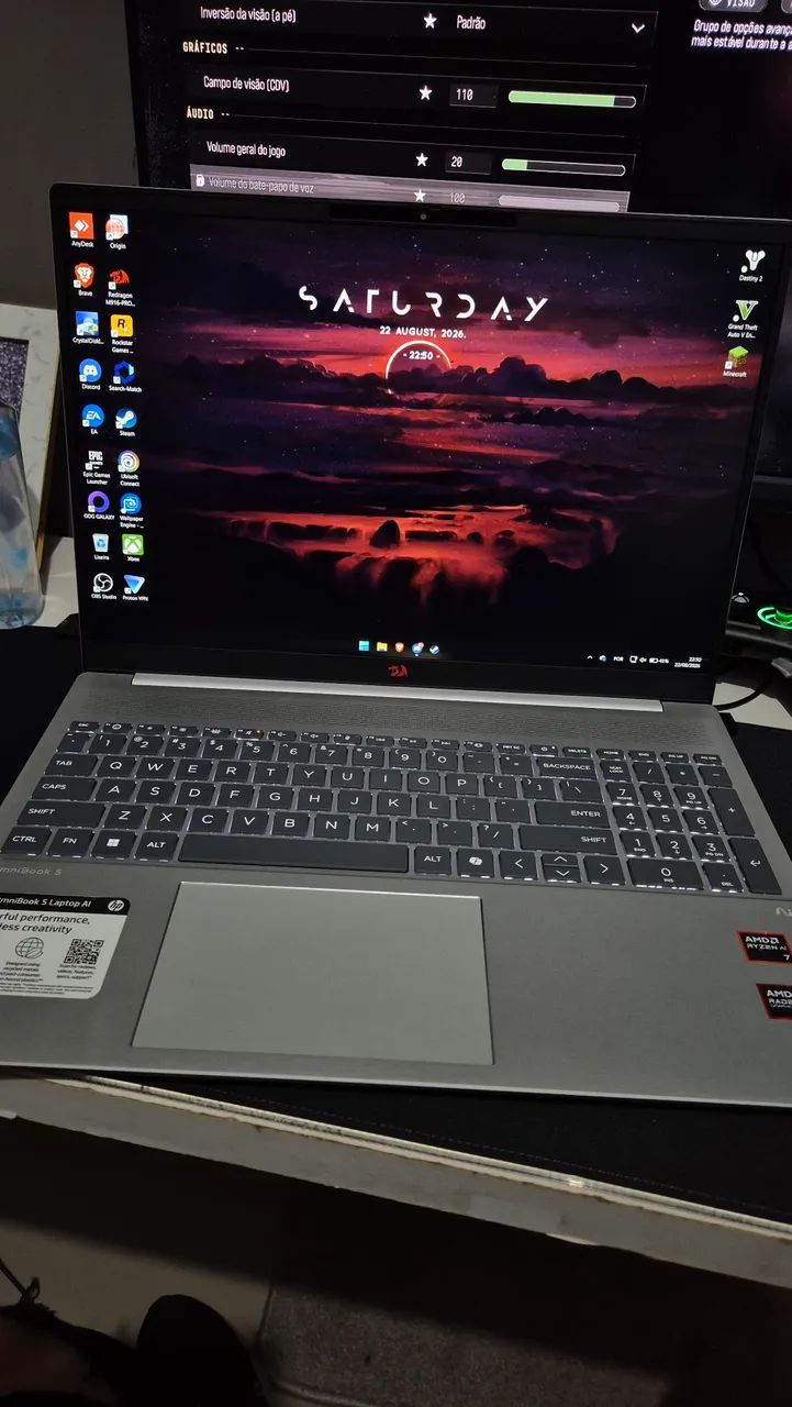 Notebook HP OmniBook 5 Ryzen 7 Ai 16Gb DDR5 - Notebooks - Sítio do