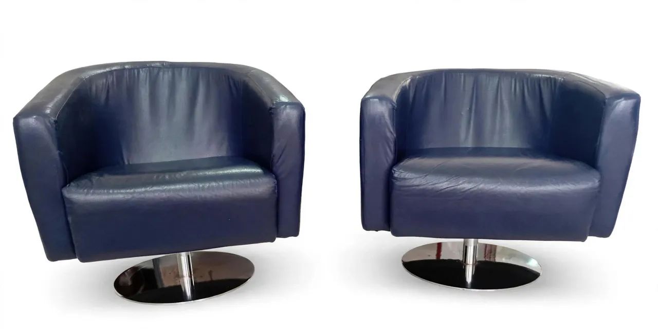 2 Poltronas giratória 360°Base Cromada  - Foto 4