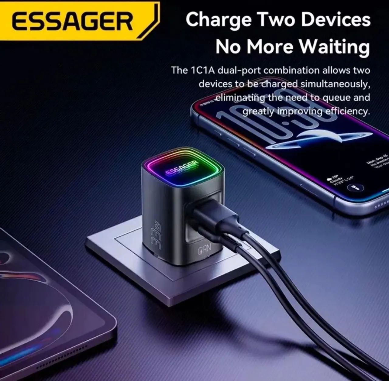 Carregador Essager 33W - Foto 2