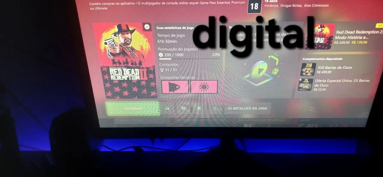 Xbox one fat com jogos e controle  - Foto 5