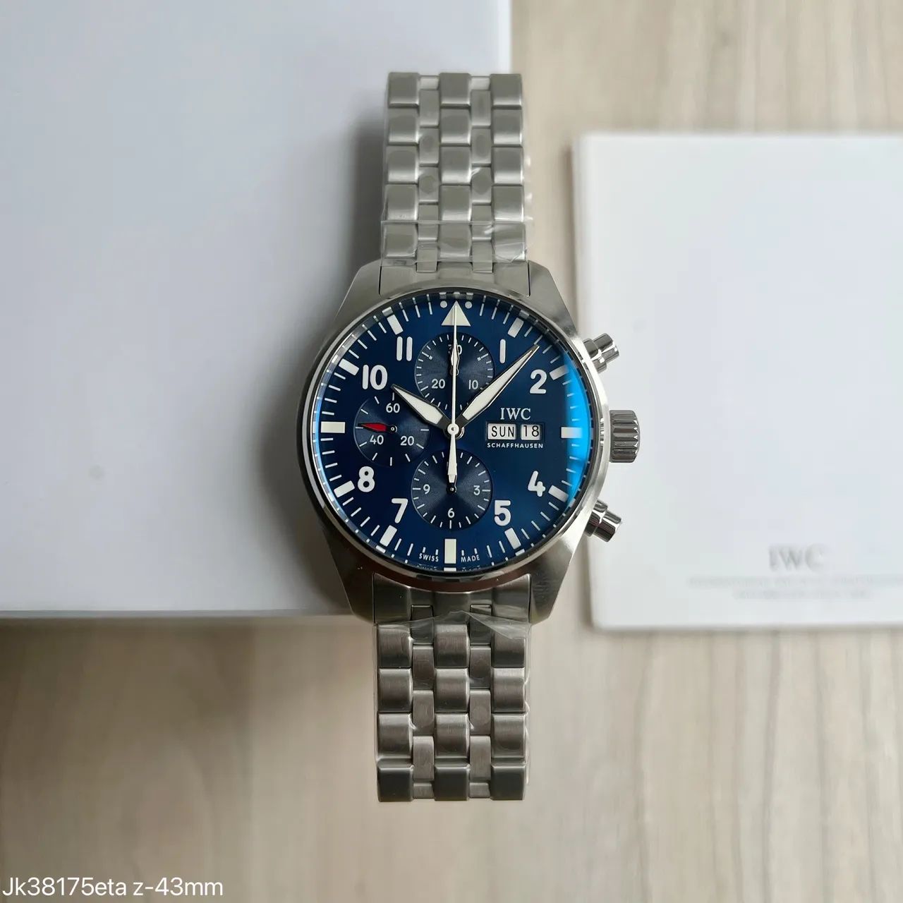 Relógio Iwc pilot spitfire cromo le petit Prince 
