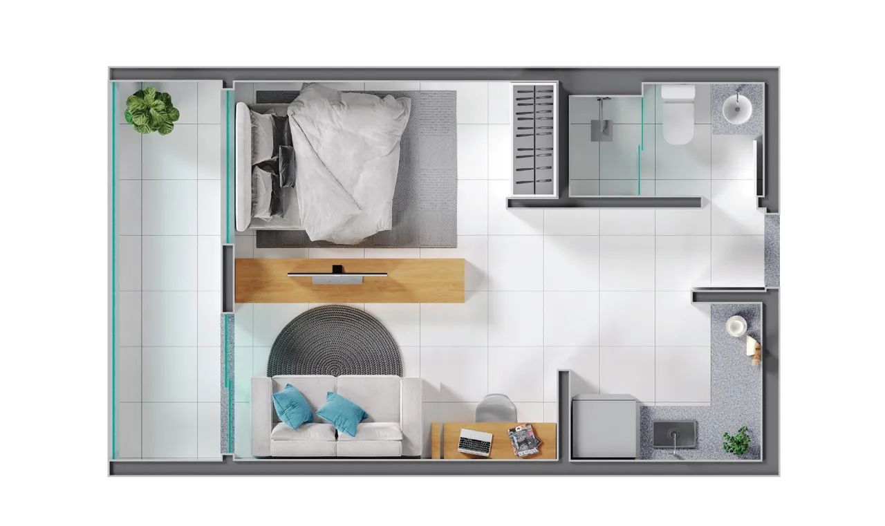 Studio 1 quarto - São Pedro - Foto 5