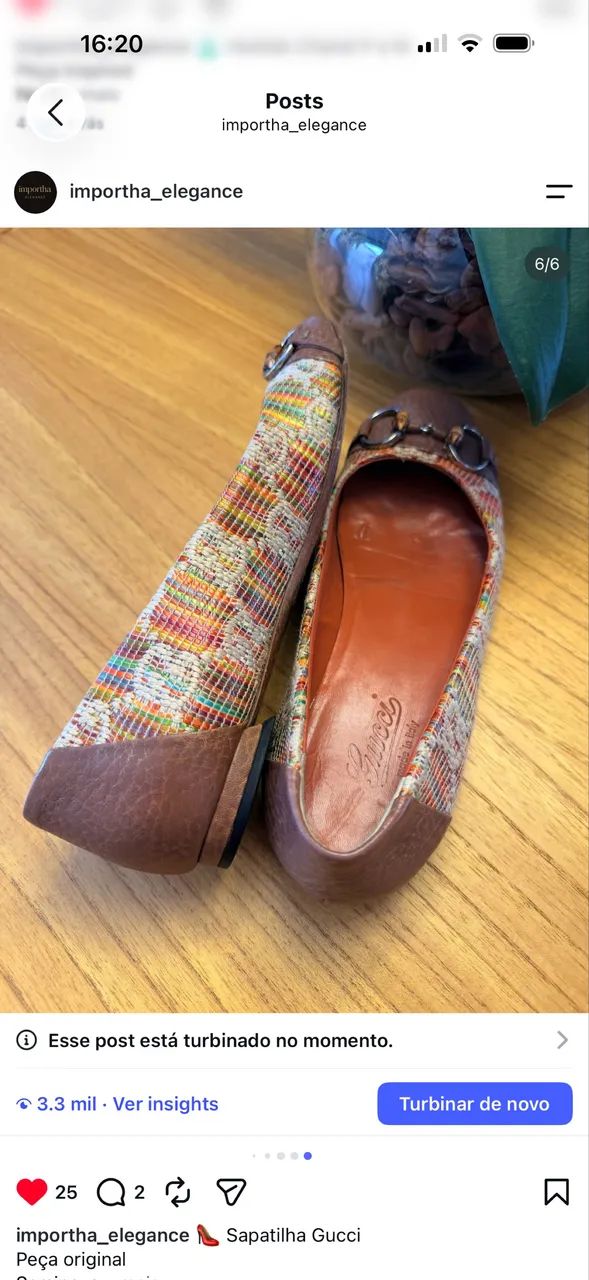 Sapatilha Gucci 36 - Foto 2