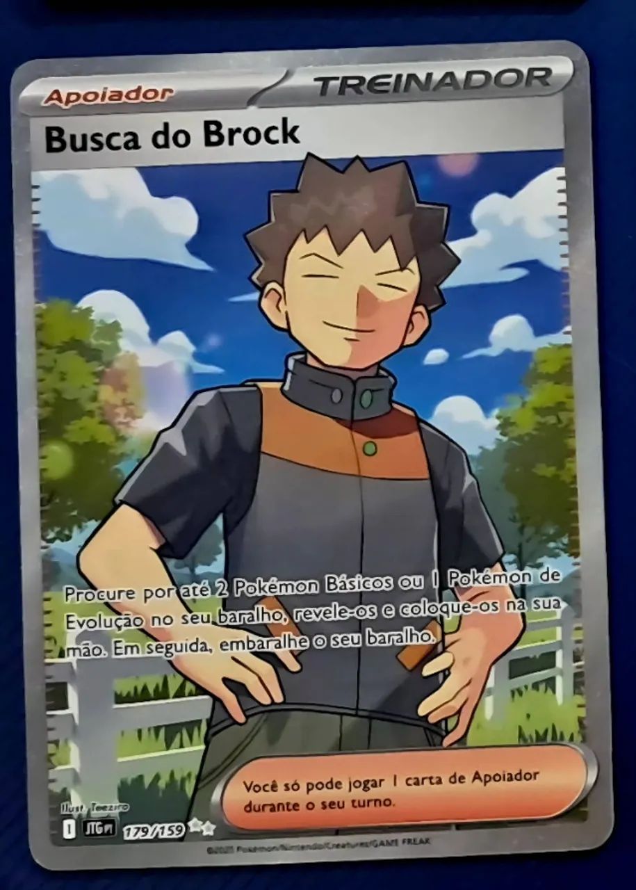 Carta pokémon- Busca do Brock (179/159)