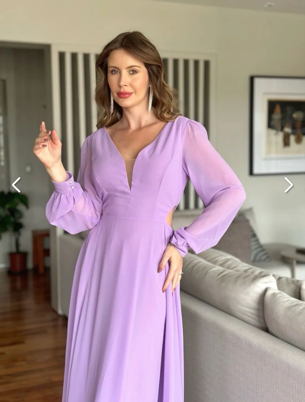 VESTIDO LILÁS DE FESTA - Foto 5