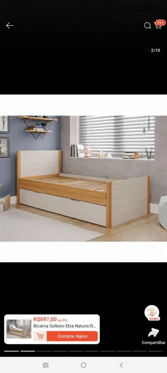 Cama solteiro 