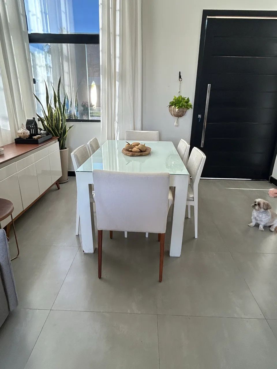 Mesa com 6 cadeiras em madeira  - Foto 3
