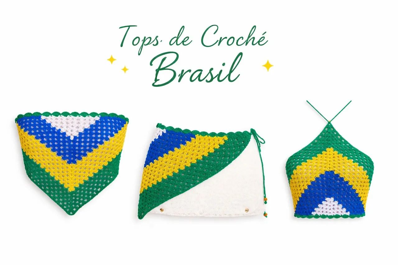 Croped brazil crochê * - Foto 3