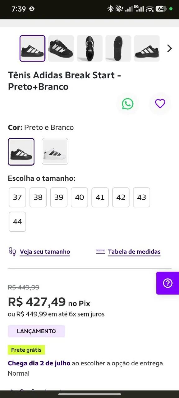 Adidas BreakStart 2000 Tam.41 - Foto 2