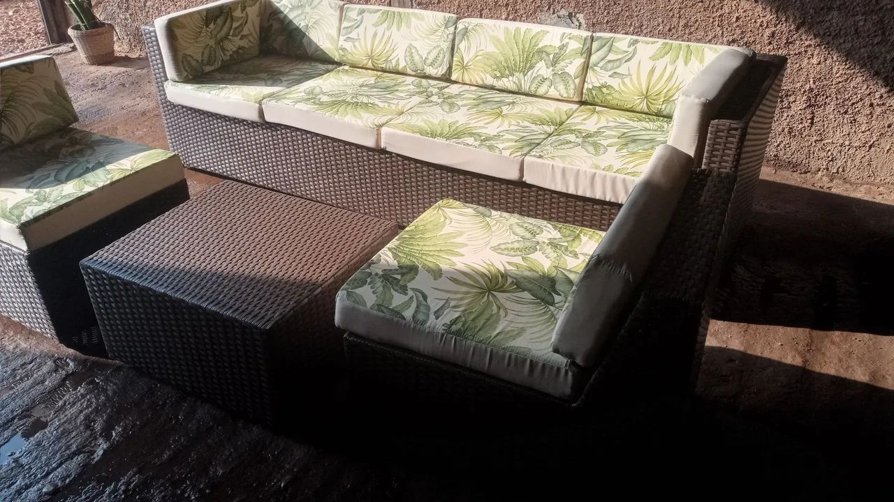 Conjunto de sofá com 6 lugares 